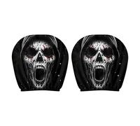 Car Headrest Protector | 2 Pieces ALAT SEAT RIGHT FACE COVER | Auto Accessories Reusable Interior Halloween Decorations For Sedan Auto Vehicle Truck