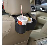Car Headrest Seat Back Organizer Cup Holder Drink Pocket Food Tray Universal Liberate Your Hands. for a More Convenient Time in Your Car(Black)