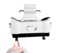 Car Headrest Storage Box, Car Seat Back Organiser, 2-Hook Design Car Seat Back Organiser, Faux Leather Back Seat and Back Seat Storage Bag for Road Trip
