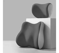 Car Headrests And Lumbar Supports For Alfa Romeo Giulia Giulietta Mito Stelvio, Seat Head Rest Neck Pillow Memory Foam Ergonomic Comfortable Interior Accessories,A/Dark gray