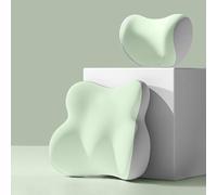 Car Headrests And Lumbar Supports For Citroen Berlingo III 2018-2023, Seat Head Rest Neck Pillow Memory Foam Ergonomic Comfortable Interior Accessories,H/Green