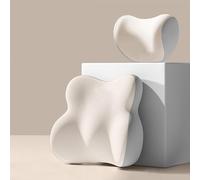 Car Headrests And Lumbar Supports For Corolla Hybrid 2000-2023, Seat Head Rest Neck Pillow Memory Foam Ergonomic Comfortable Interior Accessories,Beige