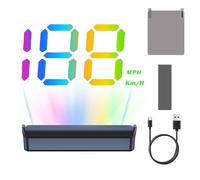 Car Heads Up Display, Double Smart Windshield Projector, Universal Auto Display Screen, Dashboard Speed Altitude Monitor, Transparent Driving Information, Vehicle Accessory for Racing Daily Driving