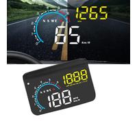Car Heads Up Display for Citroen C1 C2 C3 C4 C5 C5X C6 C8 DS3 DS4 DS5, Digital HUD Speedometer with OBD2 & GPS Dual System, Windshield Projection Driving Data Screen, Plug & Play