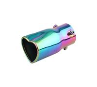 Car Heart General Single-row Love Tail Throat Thickened Stainless Steel Love 6.3 Caliber Exhaust Pipe Noise Reduction Tailpipe Flue Tip(Y)