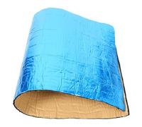 Car Heat Sound Insulation Mat Self Adhesive Blue Aluminium Foil | Rubber Layer, Flexible Vibration Damping, for Wheel Arches and Hood, Easy DIY Install Heat Blocking