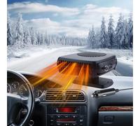 Car Heater 12V 150W Portable Car Fan Heater Plug into Cigarette 2 in 1 Fast Heating/Cooling Fan Windshield Defogger Defroster for All Car- Handheld Anti-Fog Car Defroster Heater Car Warmer for Winter