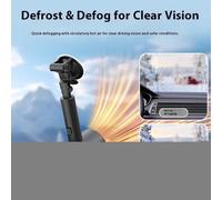 Car Heater | 360 Degrees Rotating Rotary Car Windscreen Heating Fan - 2 Mode Adjustable Defroster for Parking Driving Travel Outdoor Commute Winter Foggy Morning Night Roadtrip