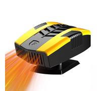Car Heater Device - Windshield Defogger System, Ceramic Heating Material, Twelve Volt Portable Three Sixty Degree Rotating Electric Defroster Unit | Winter Driving Visibility Improvement Automotive Tr
