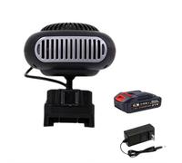 Car Heater Fan, Battery Powered Space Heater, Portable Car Window Defroster with Battery Charger for Cars Electric Tricycles Office Indoor Use
