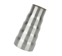 Car Heater Flexible Tailpipe 1PC Exhaust Reducer Connector Pipe 49/55/60/65/70mm Universal Stainless Steel 5 Step Adapter Connection Coupler Tube Pipe Air Heater Exhaust Pipe