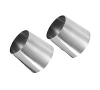 Car Heater Flexible Tailpipe Car Mandrel Exhaust Bend Elbow Pipe 304 Stainless Steel Concentric Reducer OD 1.5inch-3inch To OD 2inch-5inch Air Heater Exhaust Pipe(3 OD to 5 OD 2pcs)