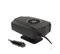 Car Heater Multi Angle Adjustable Fast Heating Portable Car Heating and Cooling Fan for All Seasons 12V 150W Black