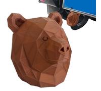 Car Hitch Cap - 3D Bear Face Details and Vivid Bold Colors, Trailer Hitch Cap, Cute Cartoon Car Accessories | Tube Plug Caps for cars, trucks, RVs, ATVs, and boats