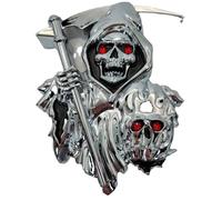 Car Home Car Decoration Grim Reaper 3D Car Decal - Unleash The Dark Side with This Sinister one Badge Skull Enthusiast! (b)