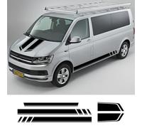 Car Hood Bonnet Side Door Skirt Stripes Vinyl Stickers Decal, For v=w, For Multivan Transporter T26 T28 T30 SWB Accessories