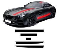 Car Hood Decal Roof Rear Body Side Stripes Skirt Sticker, For Benz AMG GT C190 R190 GTS GTR GTC 2015-On 2021 Accessories