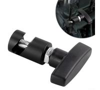 Car Hood Lift Rod Support Clamp, Aluminium Alloy Engine Bonnet Prop Strut Stopper Retainer Tool for Automotive Repair and Maintenance(Black)