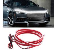 Car Hood Light Strip, TEKSHINNY 59/71/79 Inches Flexible Exterior Car LED Strip Lights Waterproof Car Led Light Daytime Running Light Strip for Cars, Trucks (White)