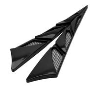 Car Hood Stickers Exterior Decoration Black Side Air Intake Flow Vent Cover 1 Pair Universal Flow Intake Cover