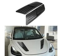 Car Hood Vent Covers,Bonnet Decorative Strip,Car Hood Accessories,for Fit Ford Transit Custom,A-Black