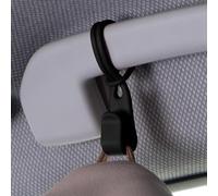 Car Hook The safest car hook not only for the headrest but the entire interior, the must-have car travel accessory holds your jackets and bags, car essentials for women and men (black)