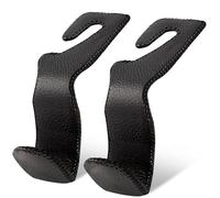 Car Hooks for Purse and Bags, 2 Pack Leather Car Purse Hooks, Car Back Seat Headrest Hooks Holder for Purse Coats Umbrellas Grocery Bags Handbag