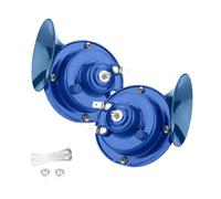 Car Horn 2pcs Universal Car Horn 12V Train Horn Loud Waterproof Horns For Motorcycle Car Truck SUV Boat Car Horns(Blue)