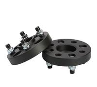 Car Hub Spacers For Fit For Jazz 2Pieces PCD 4x100 ID=OD=56.1mm Car Aluminum Wheel Spacer Adapter 15/20/25/30mm Flange(2Piece 15mm black)
