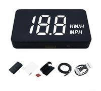 Car Hud Display For Tesla For Model 3 And 2019-2024 Speed Power Data Projector Windscreen Monitor Dashboard Gadget Black(B)