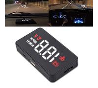 Car HUD Display, Riloer Car Head Up Display Projector Digital Speedometer with 3 Inch HD Displayscreen, OBDII or EUOBD Interface, RPM, Water Temperature, Voltage, Overspeed Alarm