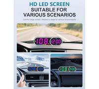 Car HUD Display with Digital Speedometer for KM/H and For MPH, ABS+PC Head-Up Display for Dashboard Mount, Fit for Most Vehicles
