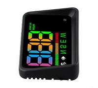 Car HUD Display with GPS Speedometer LED Windshield Projector featuring Adjustable Brightness and Alarm System