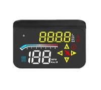 Car HUD Head-Up Display M17, OBD2 and GPS Dual System Speedometer, with Speed, Fatigue Driving Alert