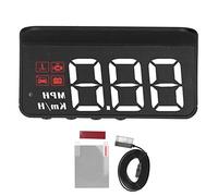 Car HUD Head Up Display, OBD2 Windshield Gauge Alarm with Fatigue Driving Reminder, Multifunction Driving Safety Tool