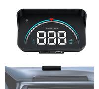 Car HUD, Overspeed Alert Windshield Display, 1.02x2.09x3.54 Inch Projector Digital Speed Readout, Universal Driving Data Monitor, Auto Gadget Futuristic Style, Vehicle for Safe Travel