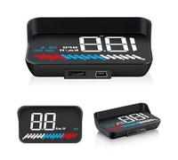 Car HUD Speedometer Display, GPS Speedometer with 5 Display Modes, OBD2 Interface, Real-Time Speed & RPM Display, for All Cars, Easy Installation, 2025 Upgraded Version
