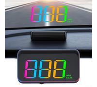 Car HUD Windshield Projector Auto Brightness Sensor | for gps for satellite signal, large font display, 90mm screen size, auto brightness, day night visible