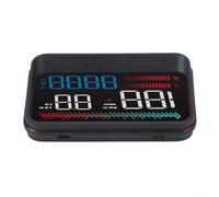 Car HUD With OBD2 Connection For Real Speed RPM Fuel Consumption And Engine Load Visualization With Night Optimized Screen