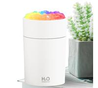 Car Humidifier - LED Fragrance Air Freshener with Colour Changing - Mini Portable Diffuser with Cold Mist and USB - for Room Home Office Bedroom Indoor