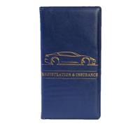 Car ID Holder, License Wallet - PU Car Insurance Wallet,Car Driver's License Holder and Organizer for Driver's License, Cards, Documents, dark blue, riferimento alla descrizione, Please refer to