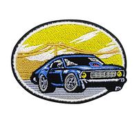 Car in Sunset Patch Iron On | Sports Car Patches, Embroidered Badge, Motorcycle Applique, Racing Sew On - Finally Home