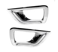 Car Indicator 2PCS Car Light For Nissan For Navara For NP300 2015 2016 2017 2018 2019 LED Daytime Running Light DRL With Turn Signal Fog Lamp Light Turn Signal Lamp(White,Chrome cover)