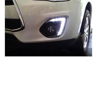 Car Indicator Car DRL For ASX 2013 2014 2015 LED Daytime Running Lights Daylight Waterproof Fog Head Lamp Cover Turn Signal Vehicle Turn Light(White Yellow Blue,No Dynamic)