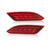 Car Indicator Car LED Rear Reflector Lamp For HR-V For HRV For Vezel 2014 2015 2016 2017 2018 Brake Lights Bumper Lamp Turn Signal Warning Light Car Indicator Light(Red Cover,3 Functions)