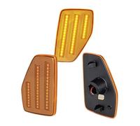 Car Indicator For Hummer For H3 2006-2010 For H3T 2009-2010 39smd Amber 2Pcs LED Bumper Fender Side Marker Light Turn Signal Lamps Side Turn Signal Lights(Yellow)