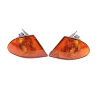 Car Indicator Turn Signal Light For BMW 3 Series For E46 Sedan 1999 2000 2001 Flashing Fog Housing Without Bulb Front Headlight Car Corner Lamp Vehicle Turn Light(Patterned yellow-LR)