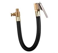 Car Inflator Extension Hose Adapter, 100cm Rubber Air Hose with Metal Fitting, M8x0.8 Thread Tire Valve Connect Pipe for Car Motorcycle, Hands