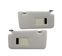 Car Inner Beige Sunvisor Sun Visor Sun Shade With Mirror Compatible For Nissan Tiida 2005 2006 2007 2008 2009 2010 2011(A Pair)