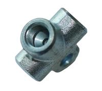 Car Inner Steel Brake Oil Pipe Brake Pipe Tee Fitting Adapter, Female M10x1 Conc and 3/8-24 Block, 319-031(M10x1)